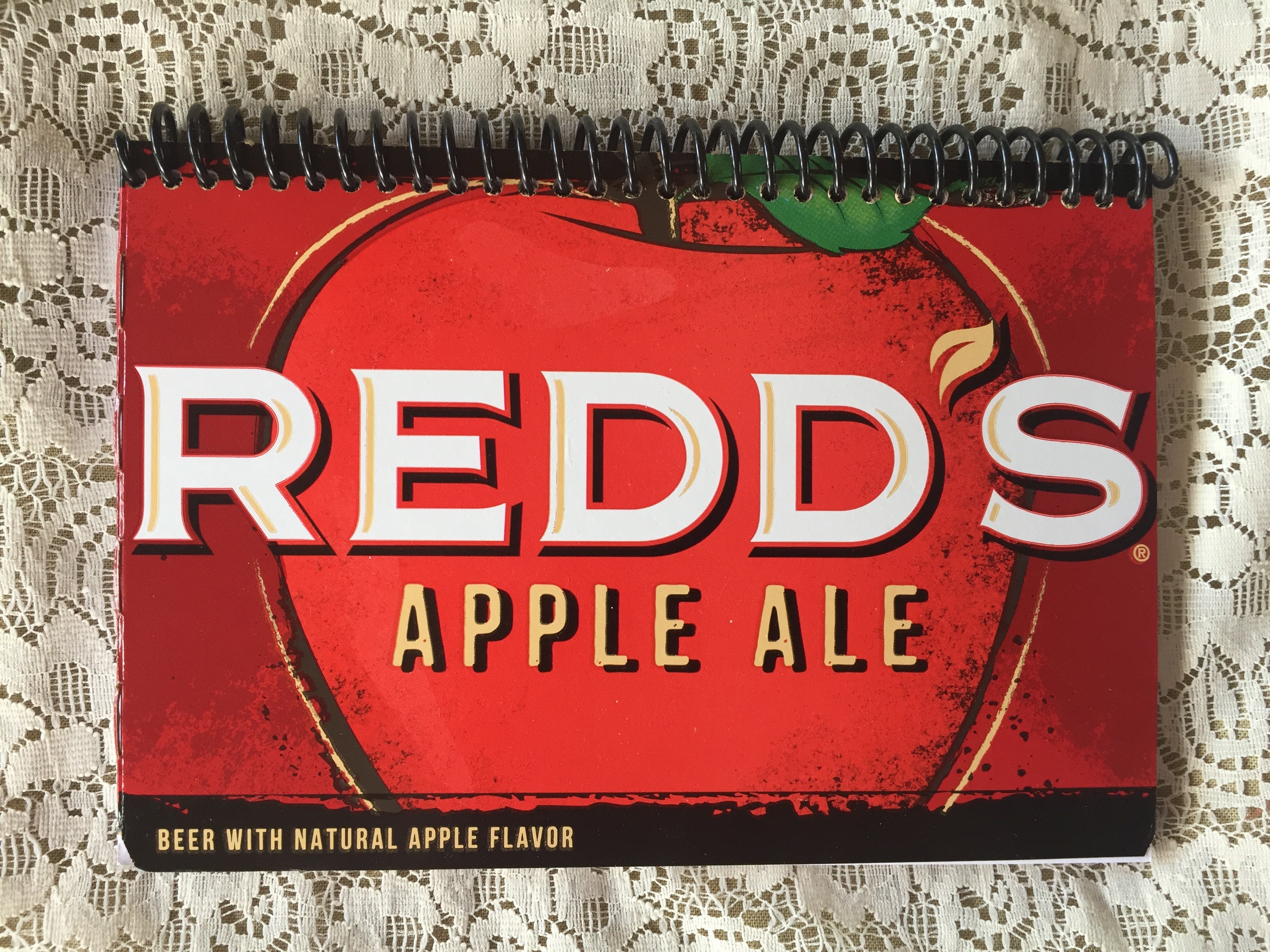 Redd's Peach or Apple Ale Recycled Beer Carton Notebook