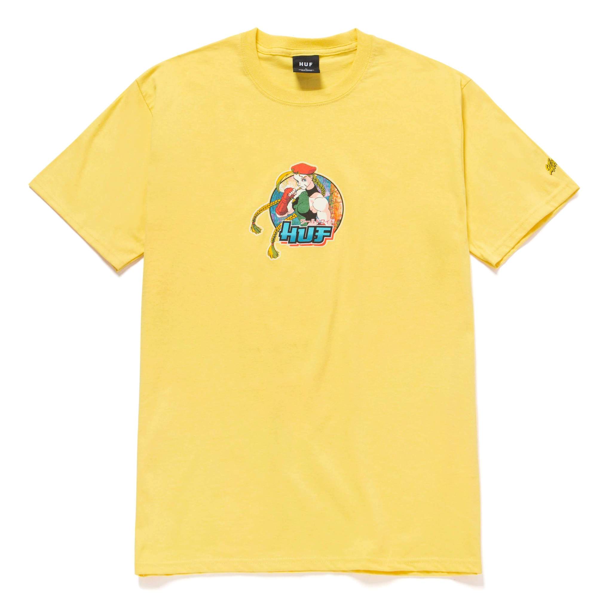 HUF X Street Fighter Cammy T-Shirt - Yellow – Slugger Skate Store