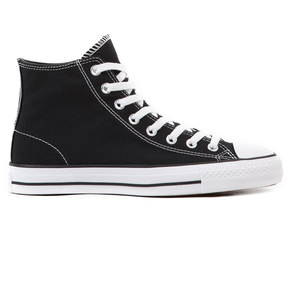 Pro Hi Skate Shoes - Black/Black/White – Slugger Skate Store