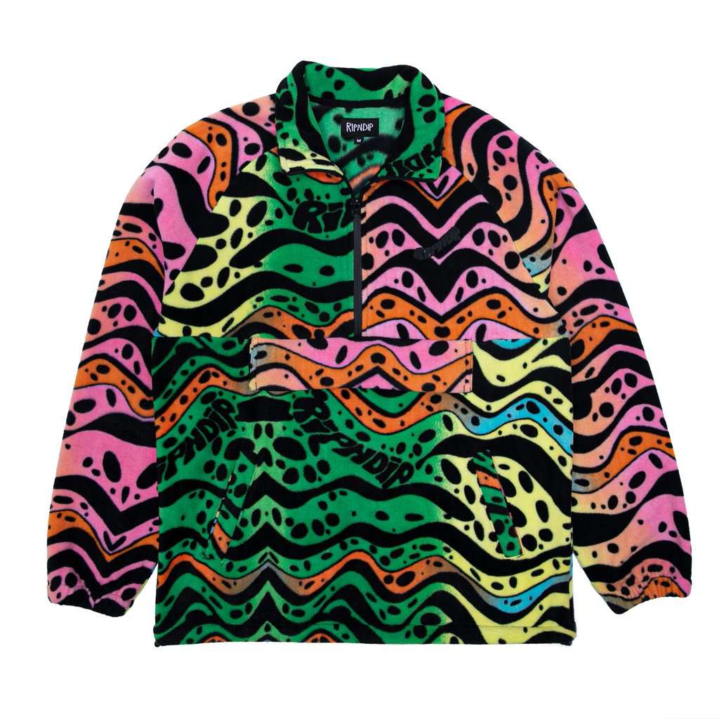 Rip N Dip Ripple Fleece Half Zip Jacket Multi Colour – Slugger Skate Store