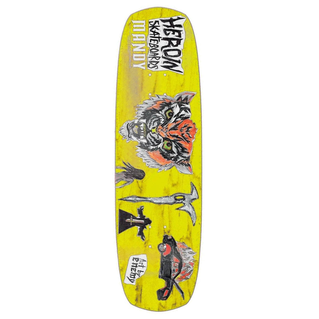 まとめ買い】 HEROIN SKATEBOARD MANDY スケボーデッキ 9.5×32