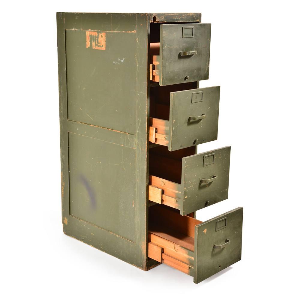 Military Green Filing Cabinet Modernica Props
