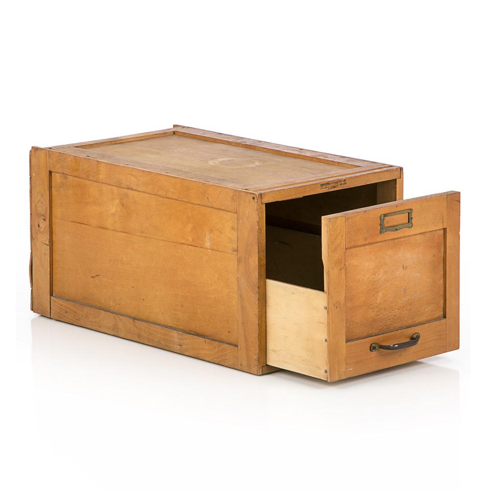 Wood Single Drawer Filing Modernica Props