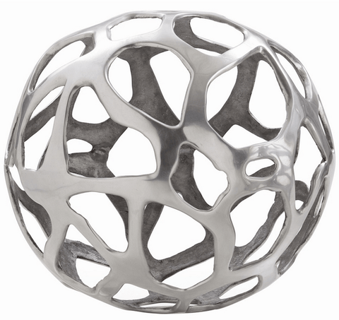 Silver Cut Out Sphere - Large (A+D)