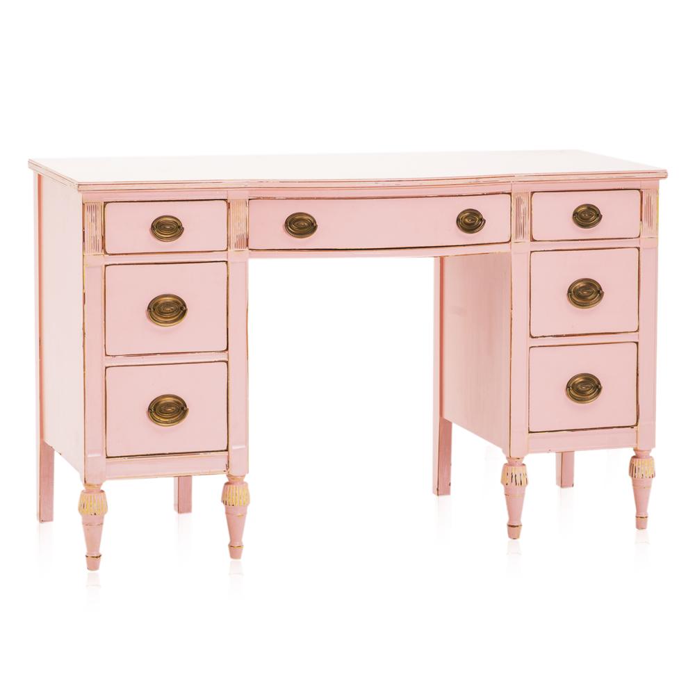 Pink Shabby Chic Vanity Desk Modernica Props