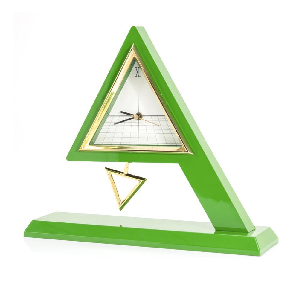 Green Triangle Clock - Modernica Props