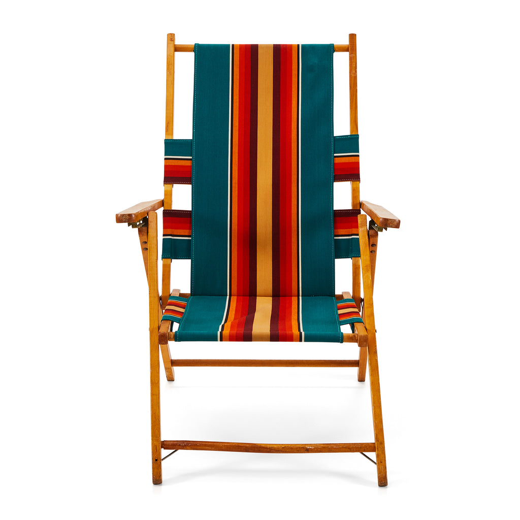 New Striped Folding Beach Chair for Small Space