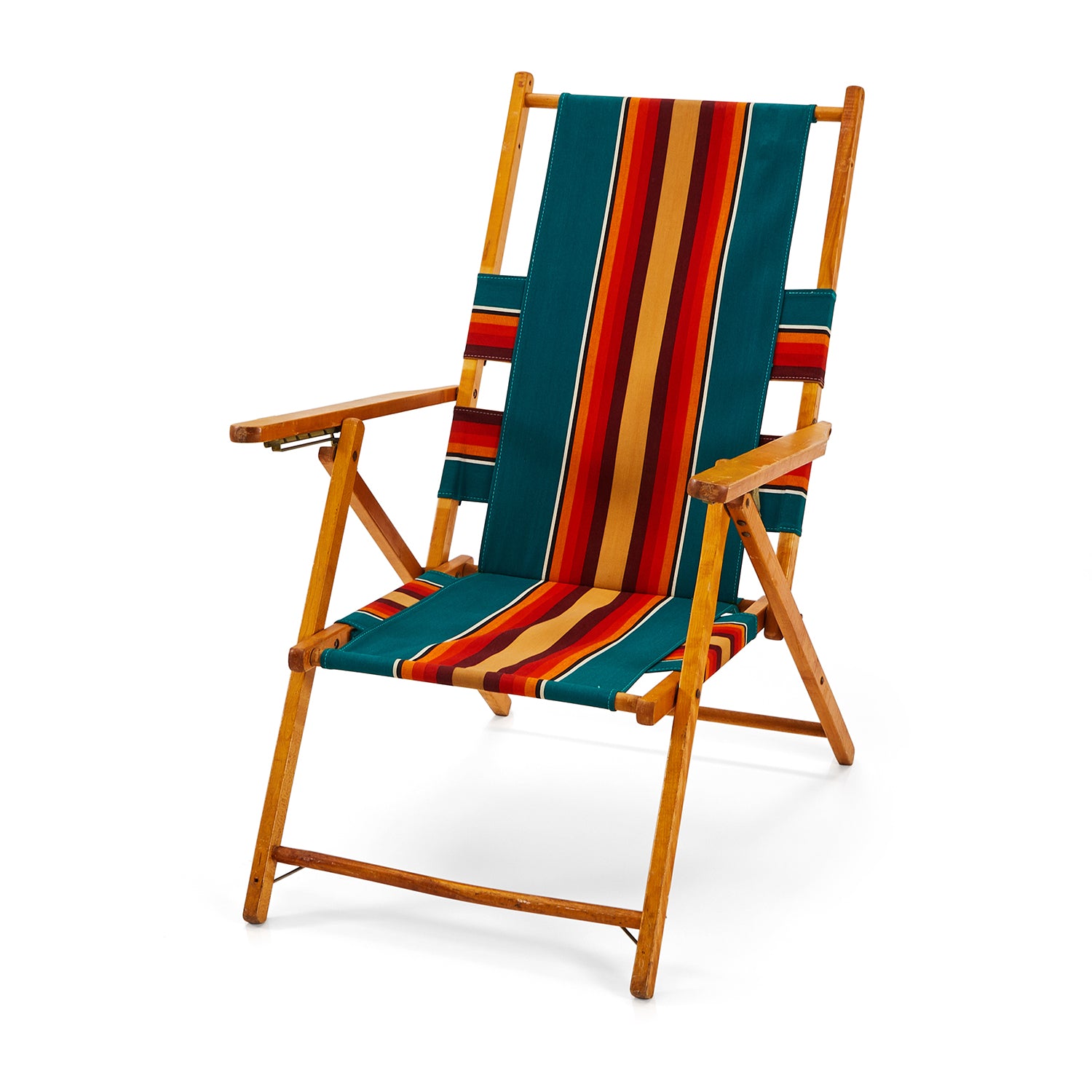Minimalist Striped Beach Chair for Small Space