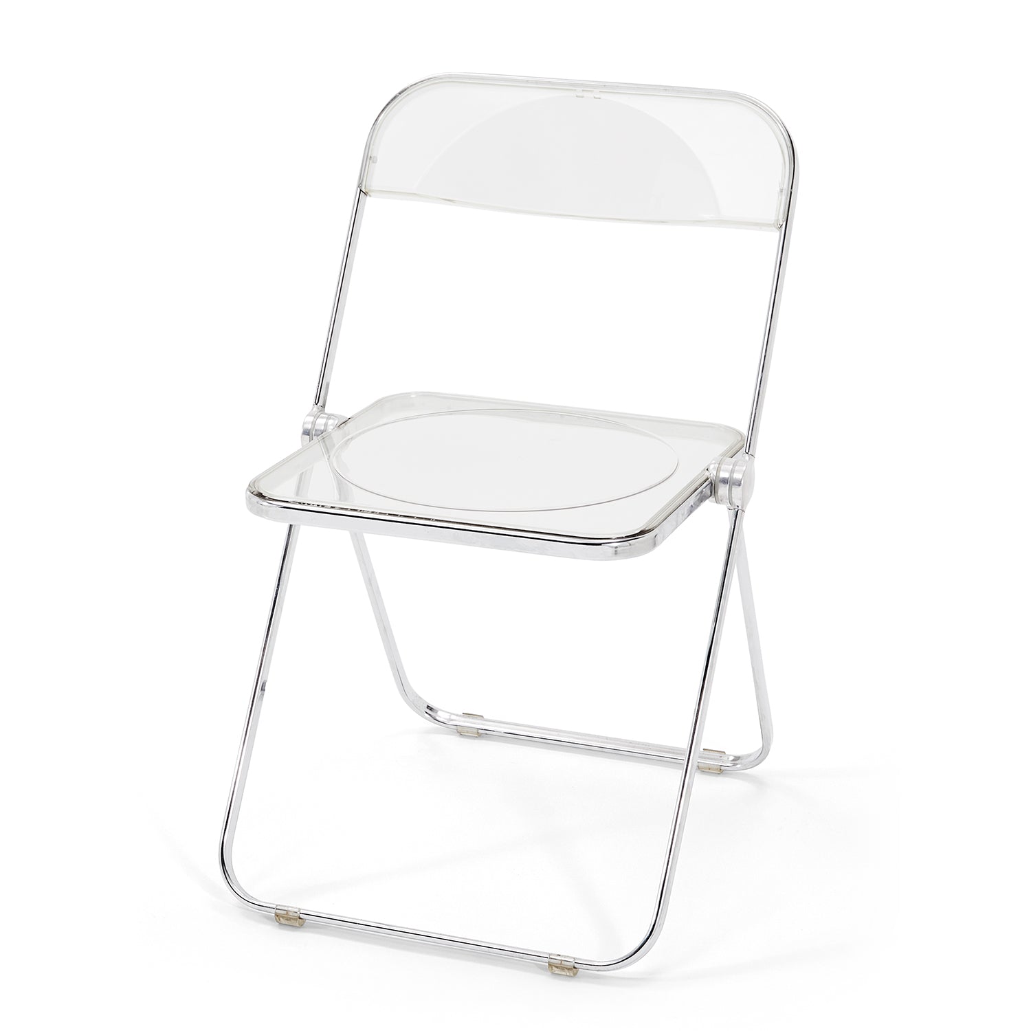 Lucite And Chrome Plia Folding Chair Modernica Props