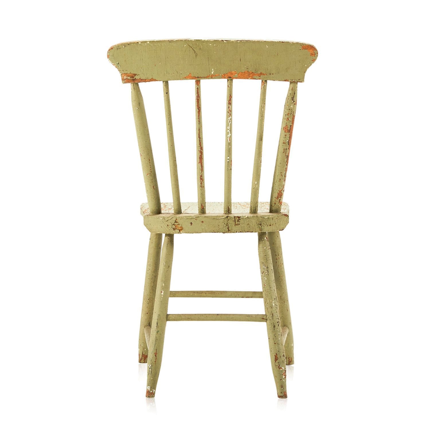 Rustic Farmhouse Dining Chair - Olive Green - Modernica Props