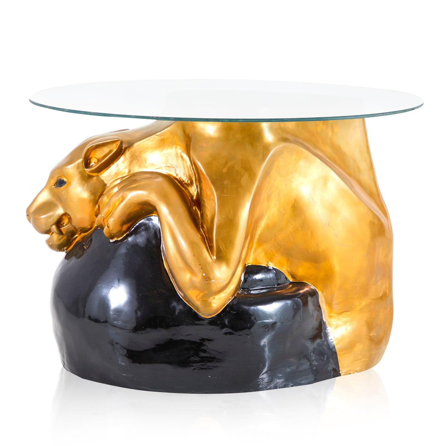 Stalking Gold Panther Side Table Modernica Props