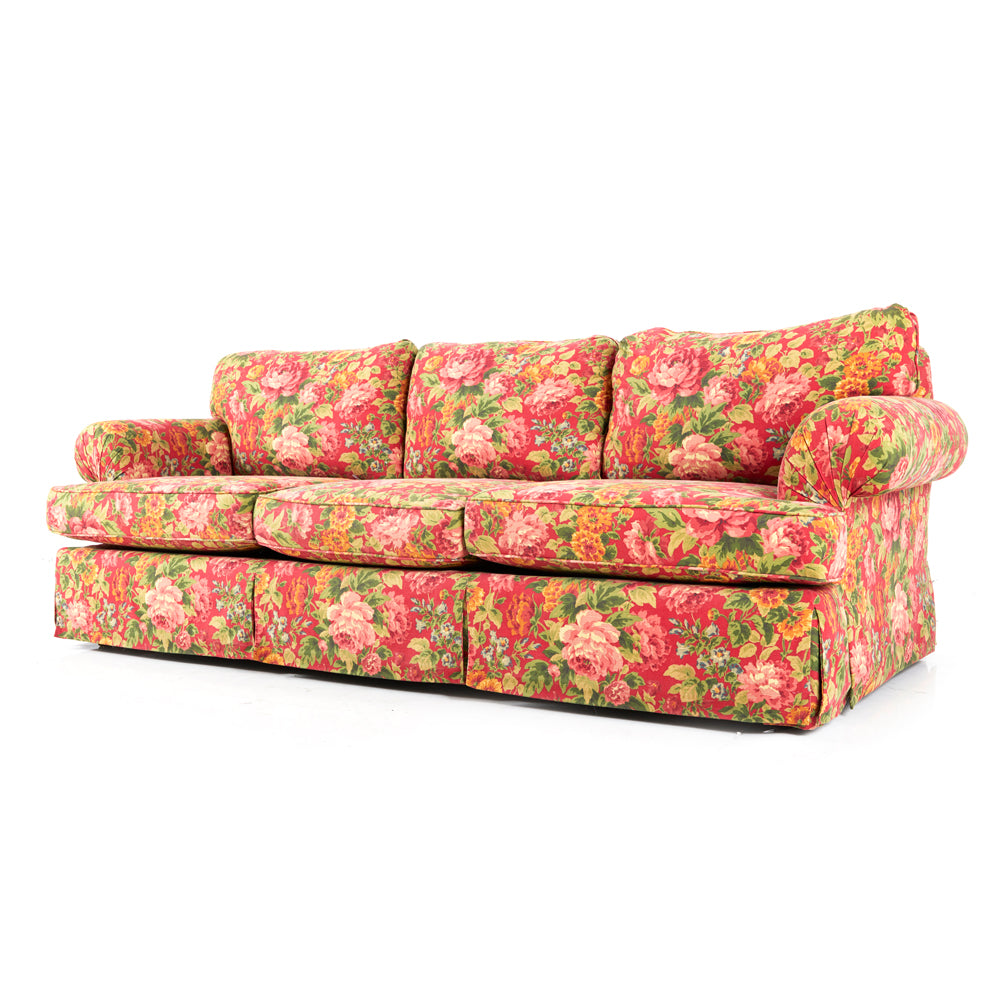 Red Floral Sofa Gil And Roy Props