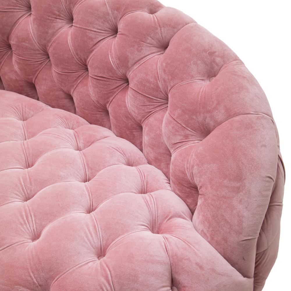 Velvet Tufted Sofa - Pink - Modernica Props