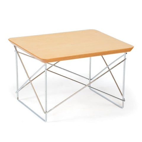 Mini Wire Table - Light Wood