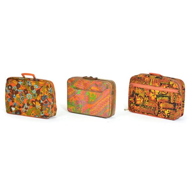 patterned luggage sets