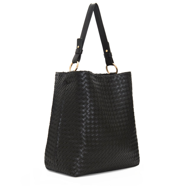 Black Napa Vegan Leather Handbag – Lulu Dharma