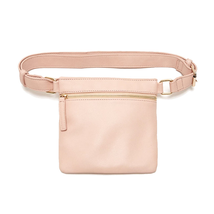 blush belt bag