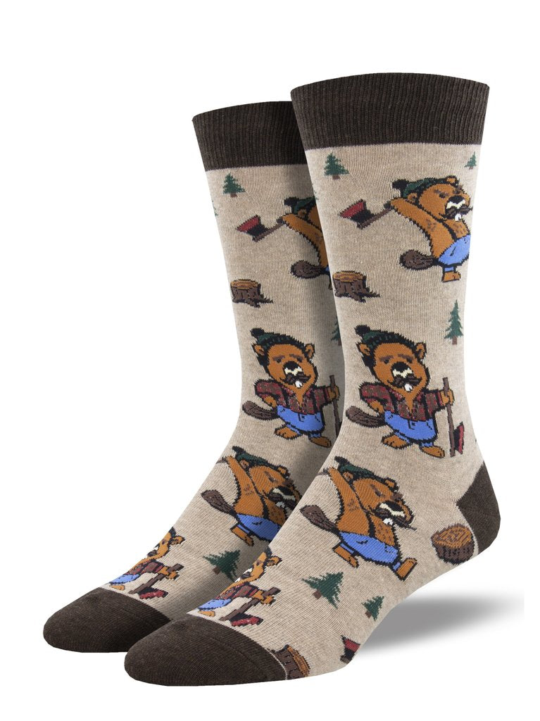 Funny Socks Knotty Beaver So