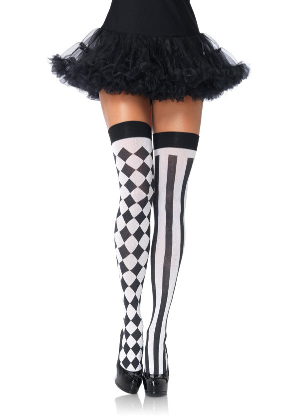 Striped Thigh Highs For Women 