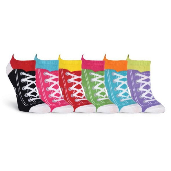 6 Pair Pack Sneaker Ankle Socks For 