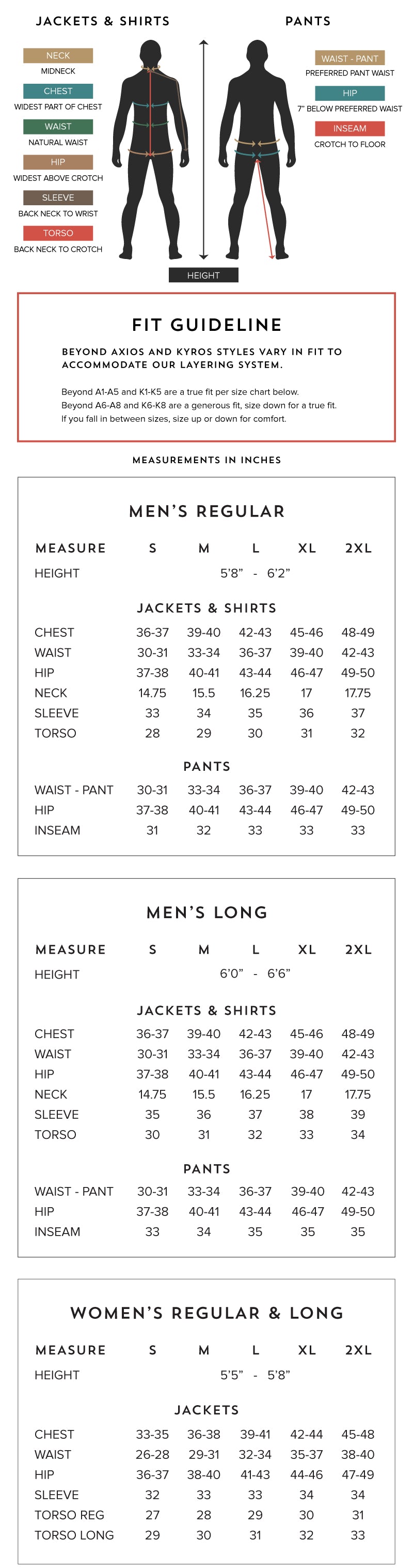 Army Ocp Pants Size Chart