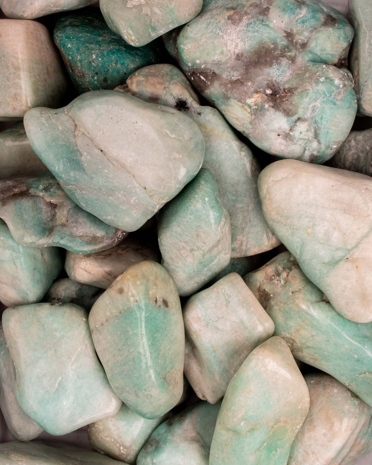 Tumbled Jumbo Amazonite Wholesale Stones Minerals Crystals And Gems From Soulmakes Soulmakes Wholesale