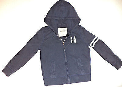 white and blue hollister hoodie