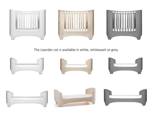 leander cot white