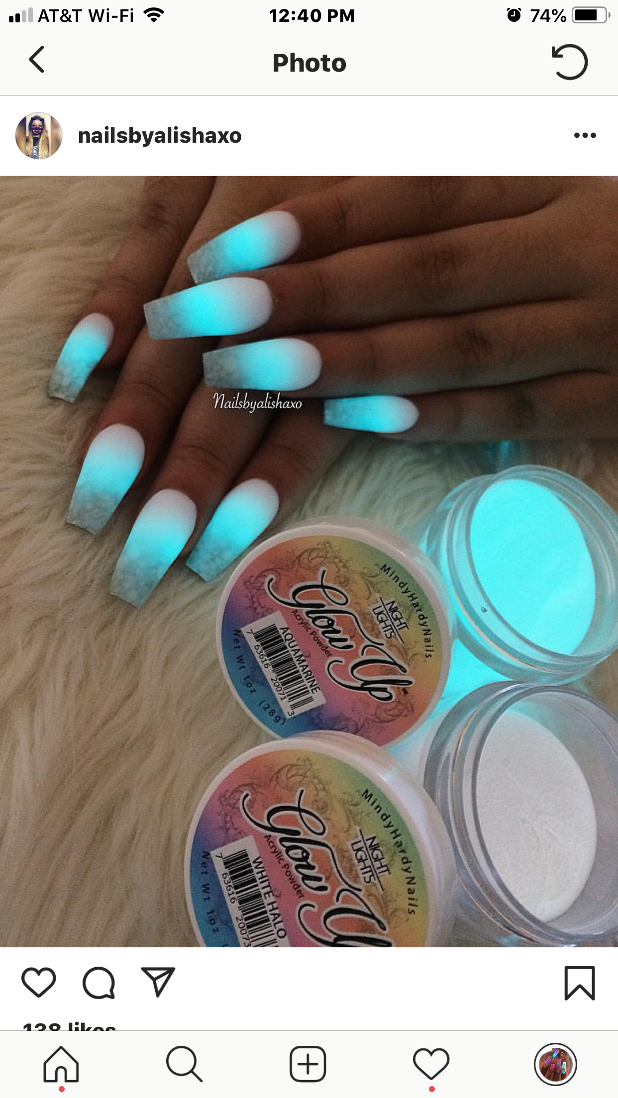 glow up acrylic powder