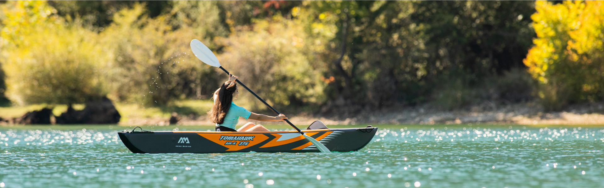 Aqua Marina Tomahawk Air-K 375 1 Person Inflatable Drop-Stitch Kayak N –  River To Ocean Adventures