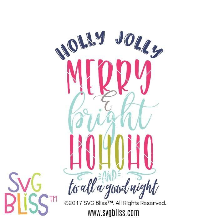 Download Svg Bliss Christmas Quote Svg Eps Dxf