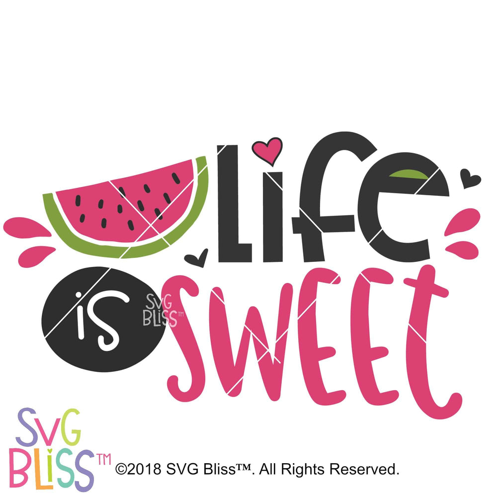 Download Svg Bliss Life Is Sweet Svg Dxf