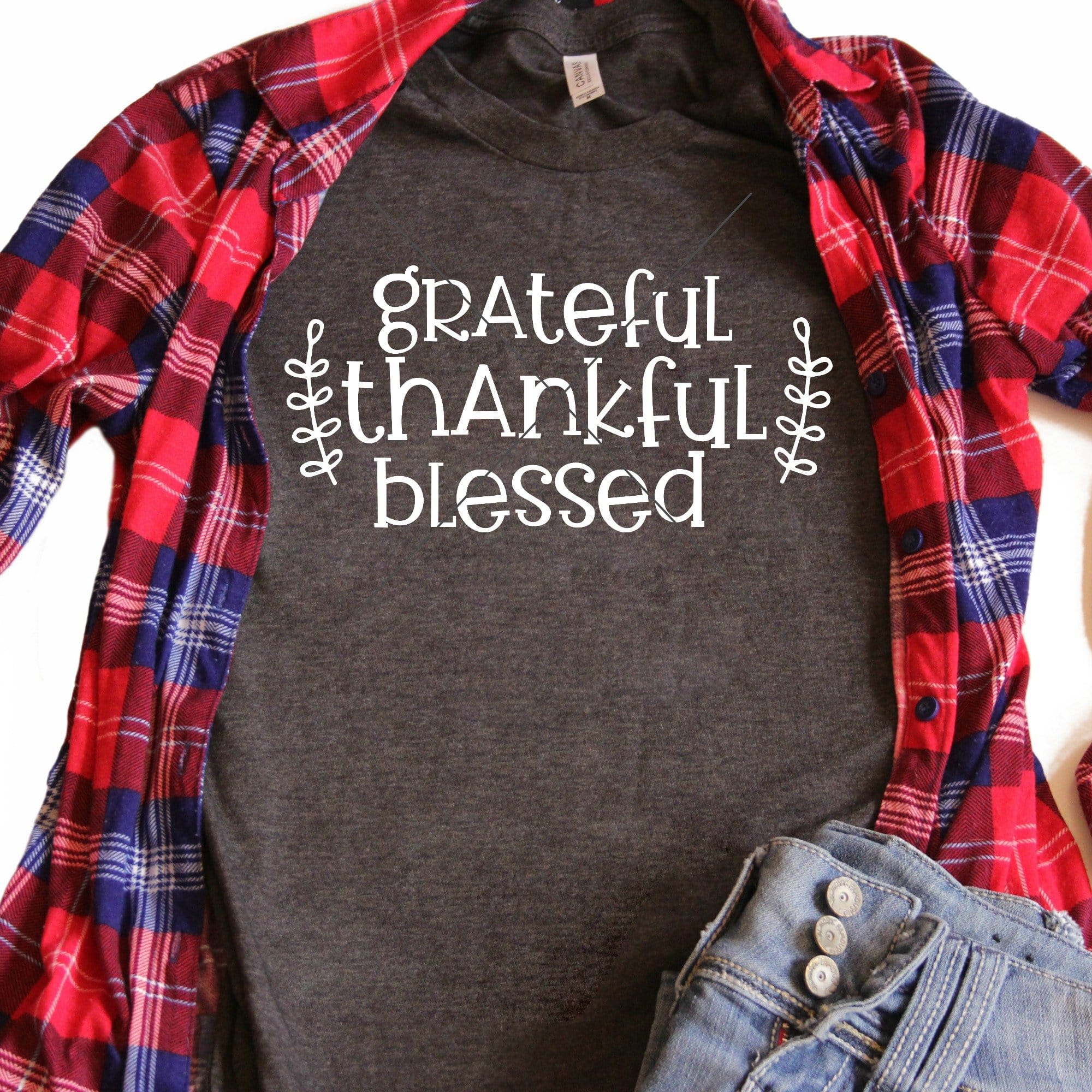 Download SVG Bliss™ | Grateful Thankful Blessed SVG & DXF Cutting File