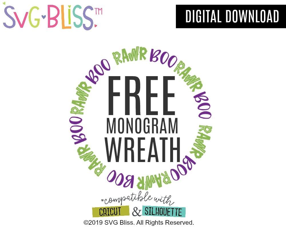 Download Free Halloween Monogram Frame Svg Bliss