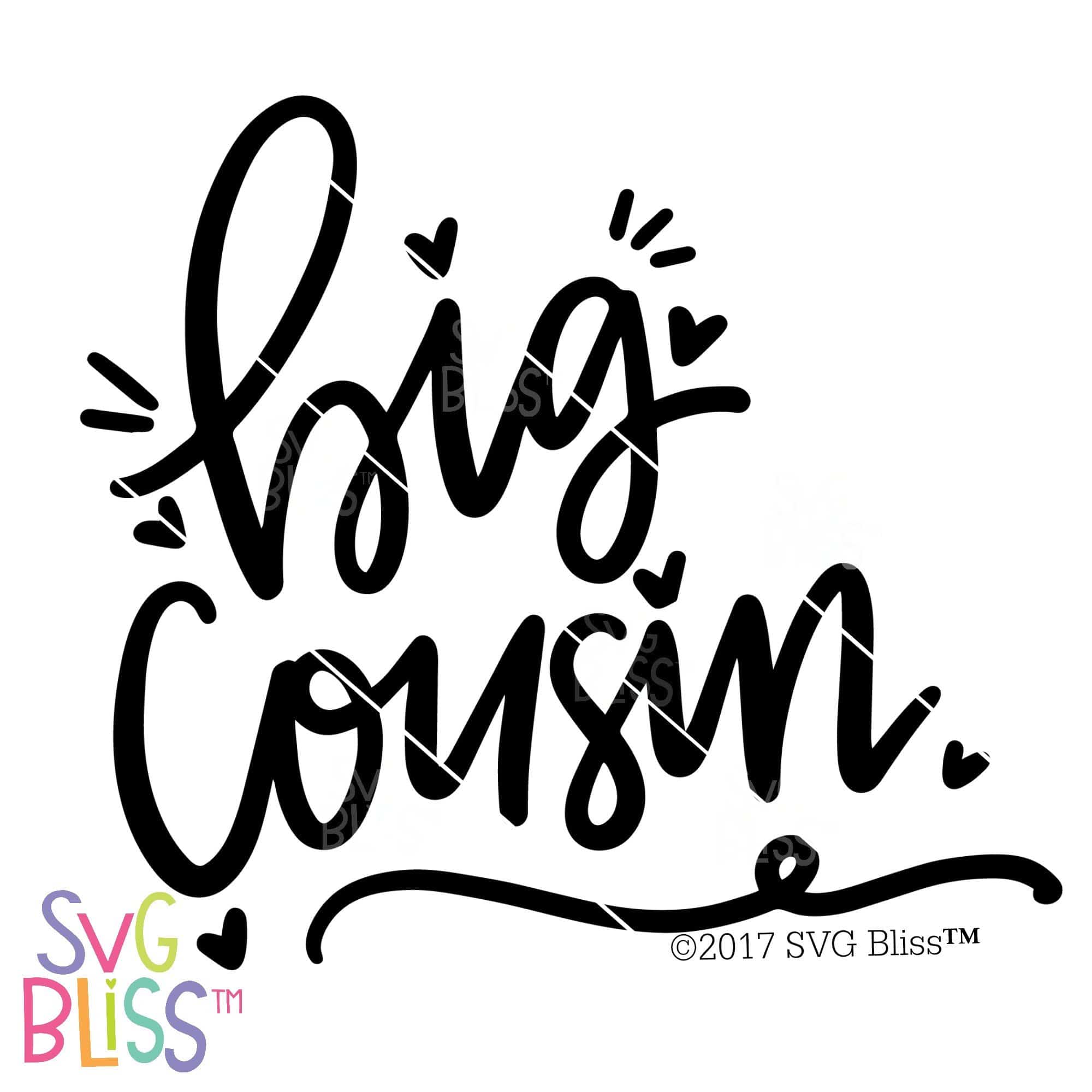 Download Big Cousin Svg Dxf Cutting File For Cricut Silhouette Svg Bliss