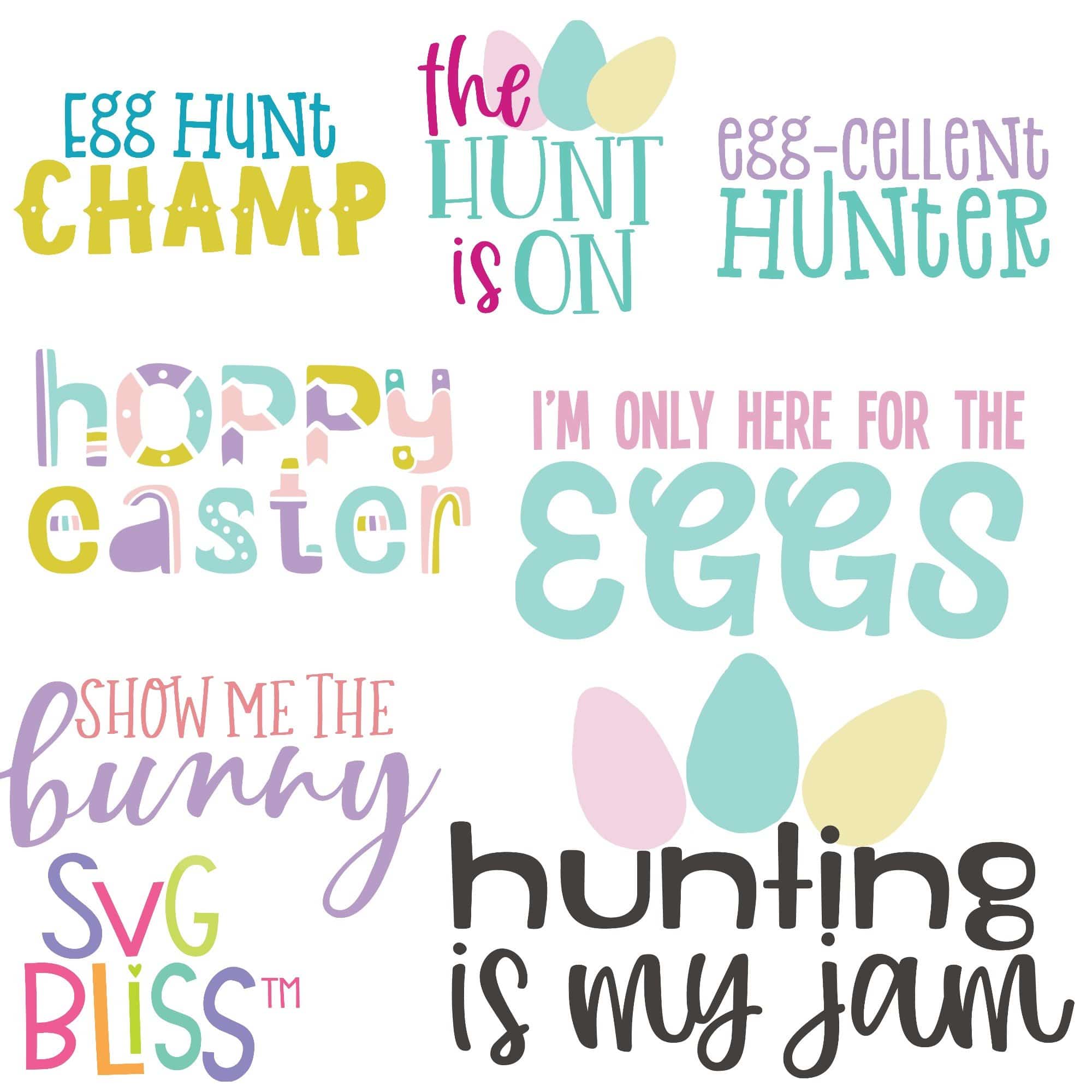 Download Easter Svg Bundle For Cricut Silhouette Crafters Svg Bliss PSD Mockup Templates