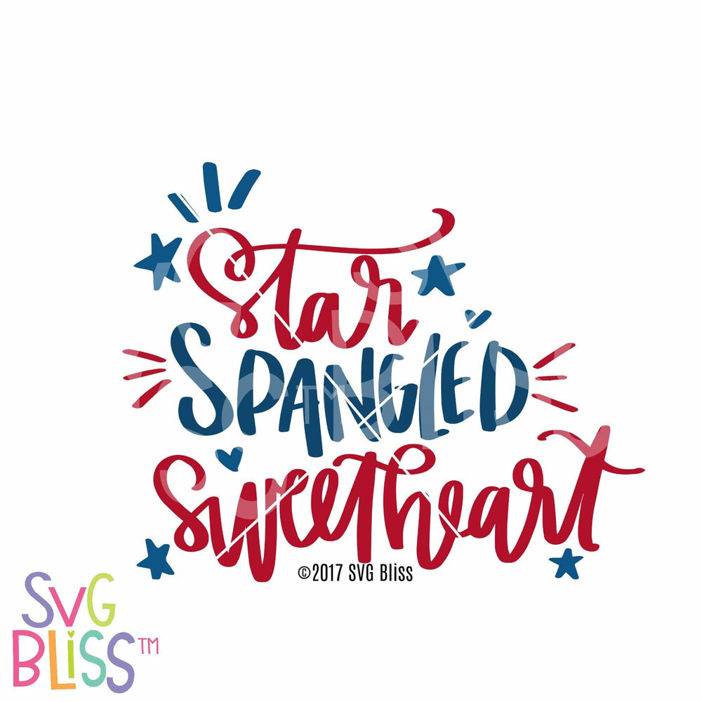 Download Star Spangled Sweetheart - SVG Bliss