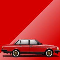 Volvo 240 46 Red