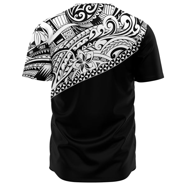 Polynesian Mix Design Baseball Jersey - Atikapu