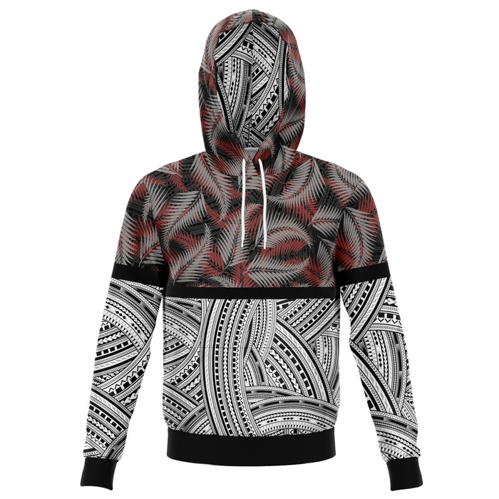 Polynesian Design Pullover Hoodie - Atikapu 00291