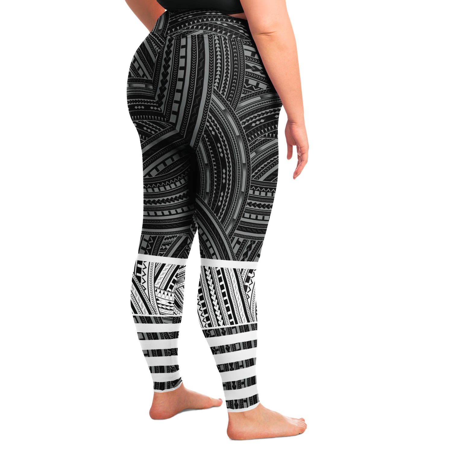 Polynesian Design Plus Size Leggings Atikapu 00278 - Atikapu