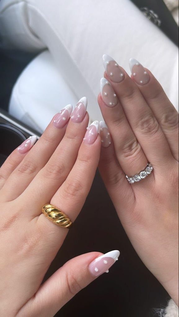 Pearls nail art design 