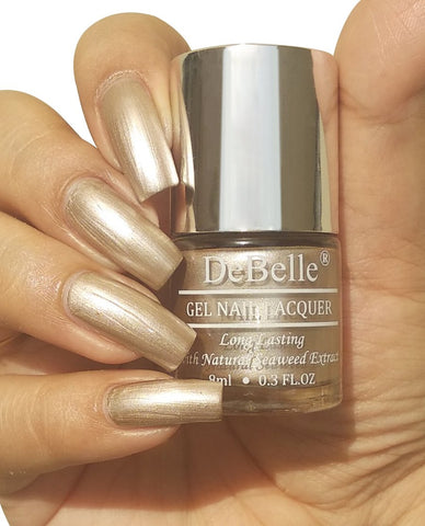 Debelle gel nail lacquer chrome beige 