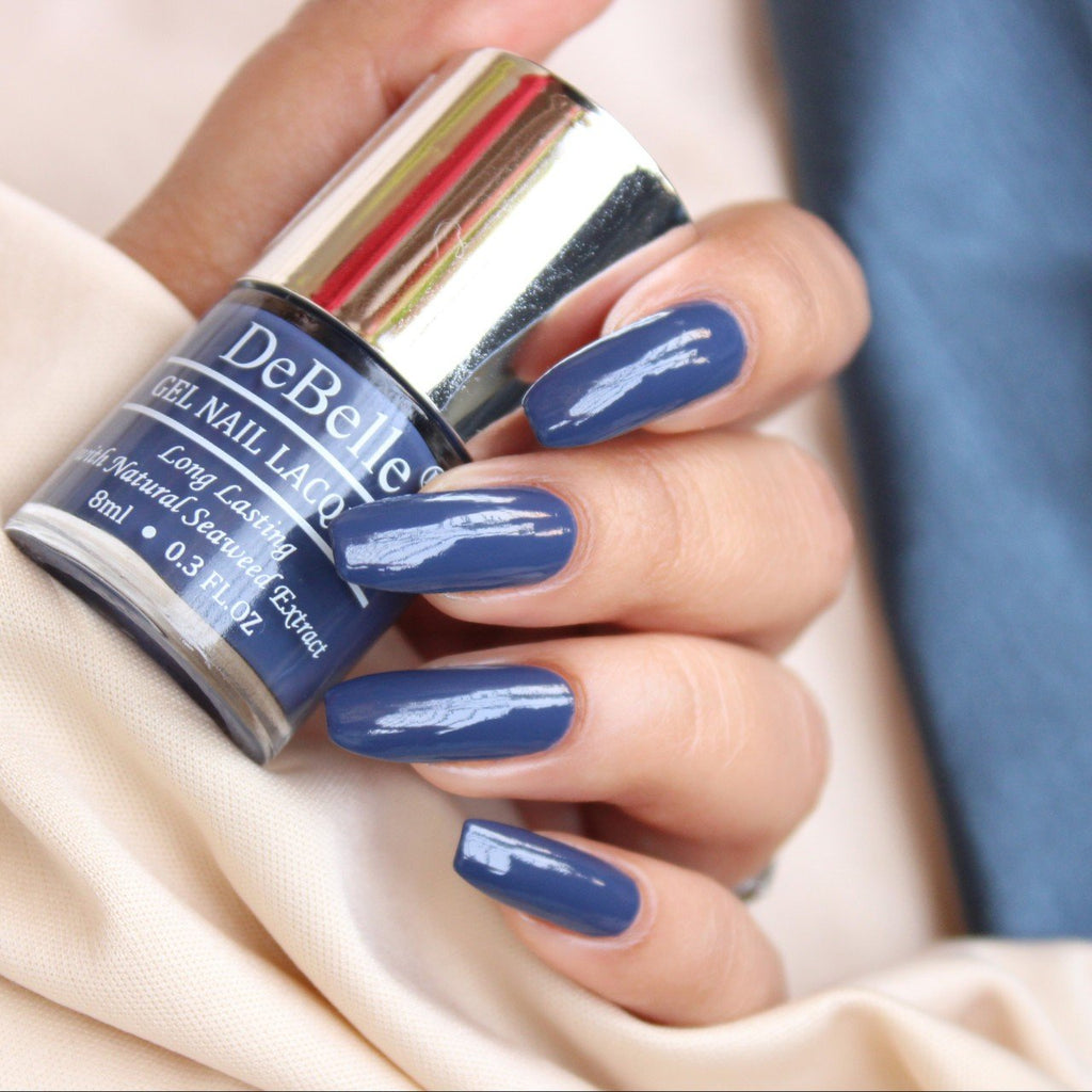 Navy blue nail polish for indian skintone