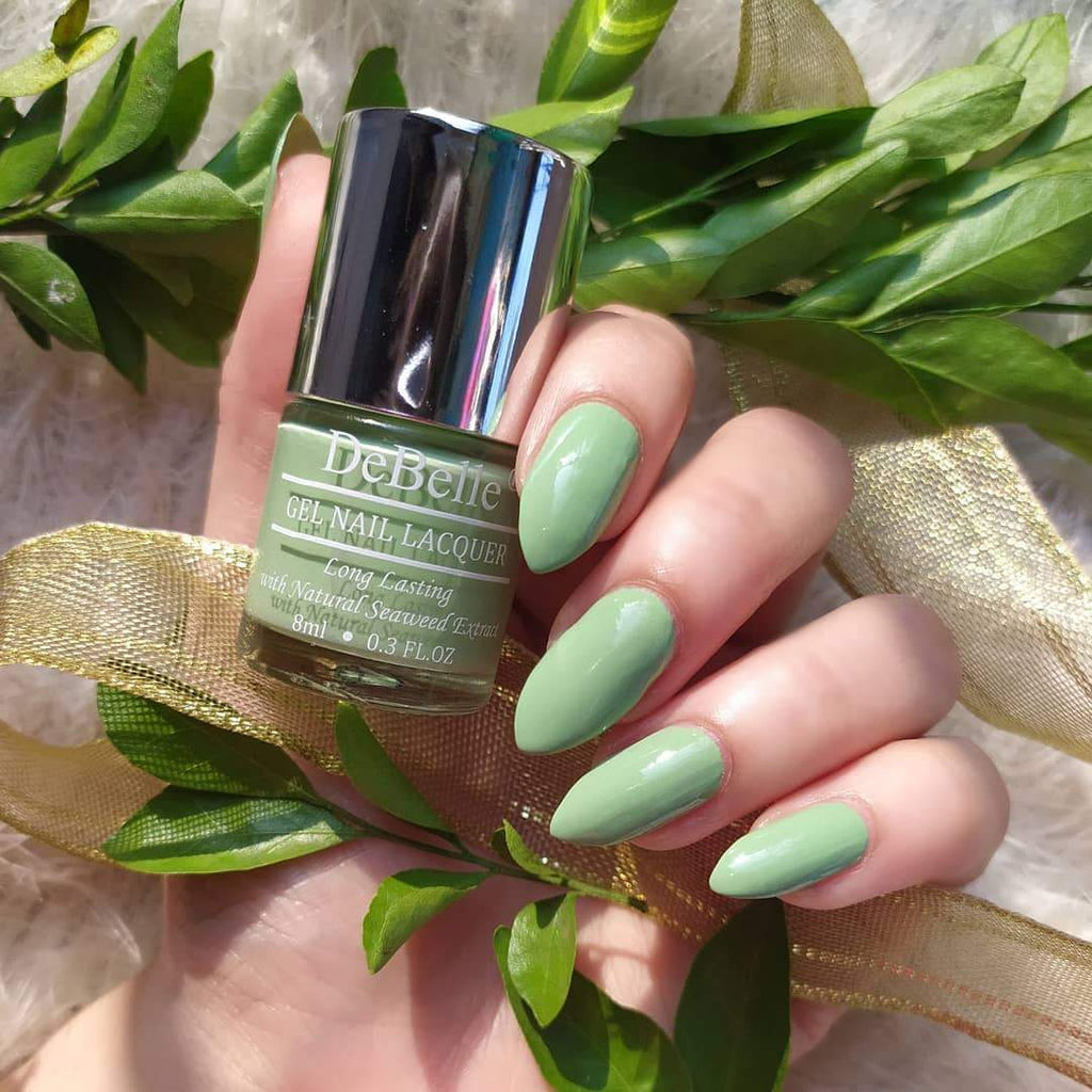 Pista green nail polish shade India 