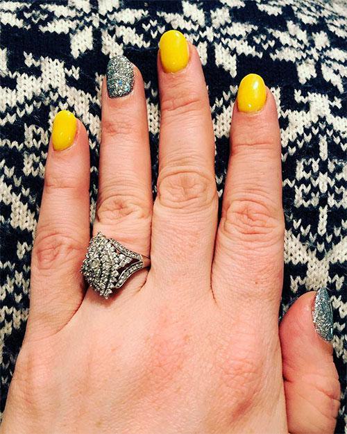 30 Yellow Nail Designs That Bring Sunshine To Your Fingertips | Yellow nails,  Yellow nails design, Nail designs
