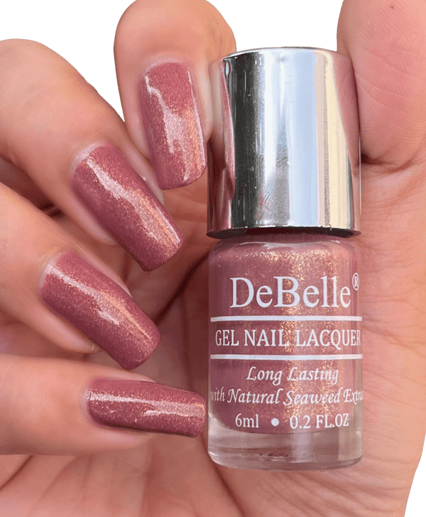 Gel Nail Lacquer - Poise Nicole  Shimmer Dark Mauve Nail Polish – DeBelle  Cosmetix Online Store