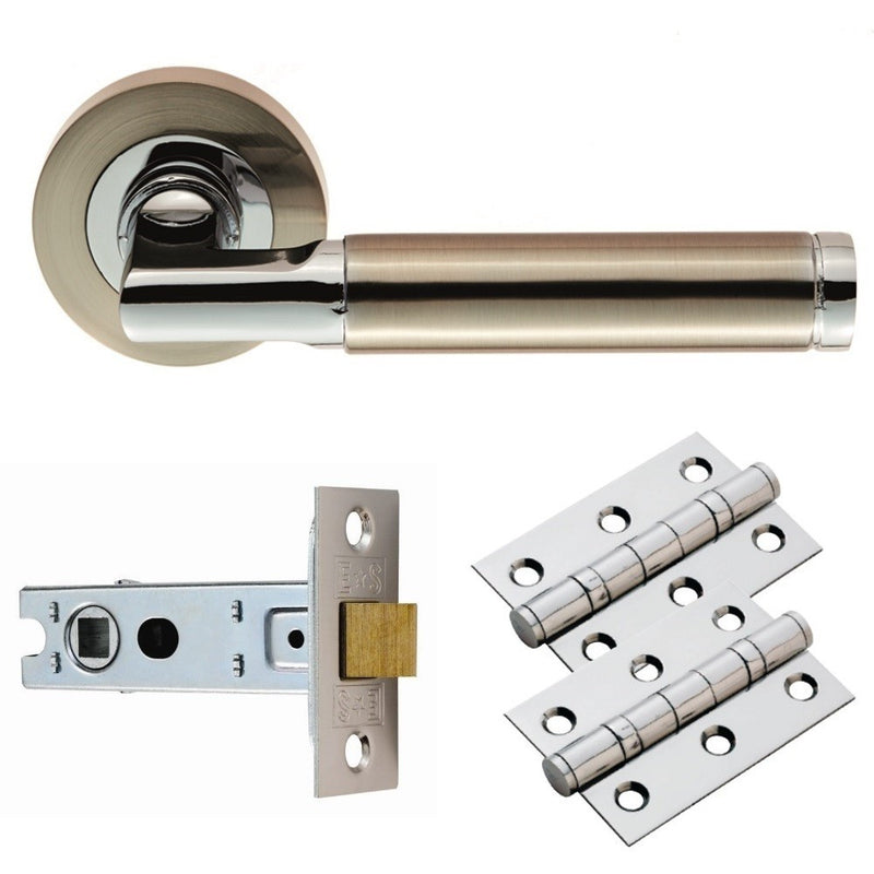 Carlisle Brass Belas Door Handle Latch Pack GK006SNCP By More4Doors