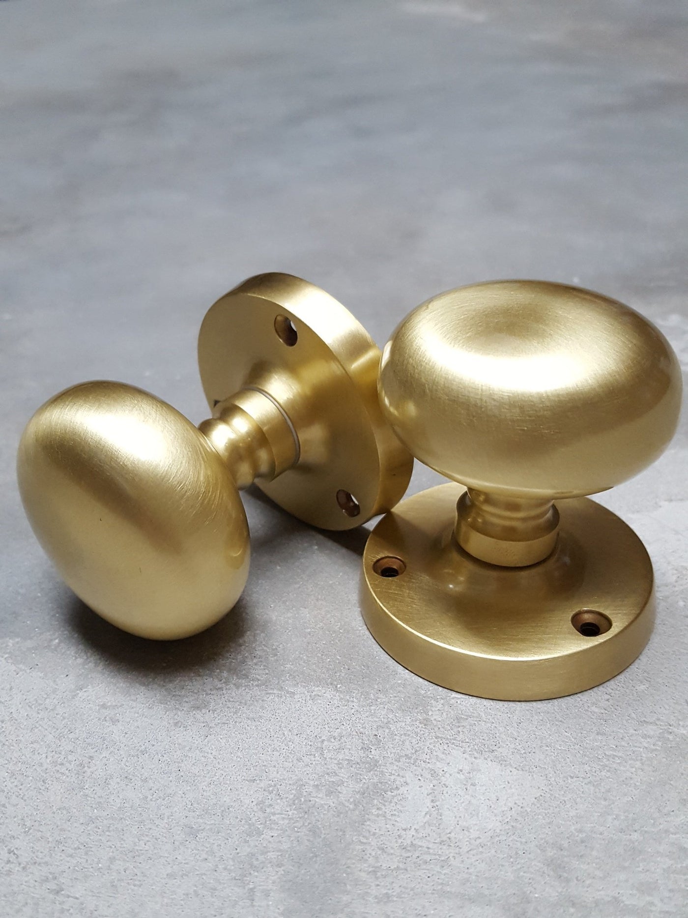  Satin  Brass  Mushroom Mortice Door  Knobs  JV35SB More 4 