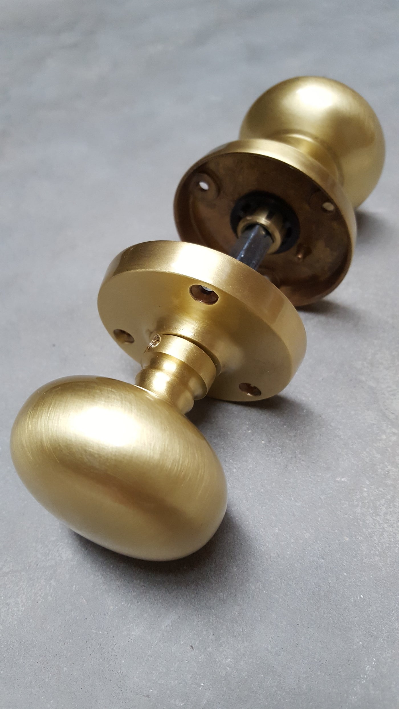  Satin  Brass  Mushroom Mortice Door  Knobs  JV35SB More 4 